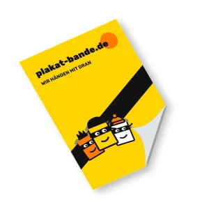 SK-Wandposter mit abgezogenem Trägerpapier